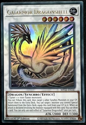 Yu-Gi-Oh! - Gaiarmor Dragonshell - (MP22-EN147) 1st Edition, Ultra Rare, NM