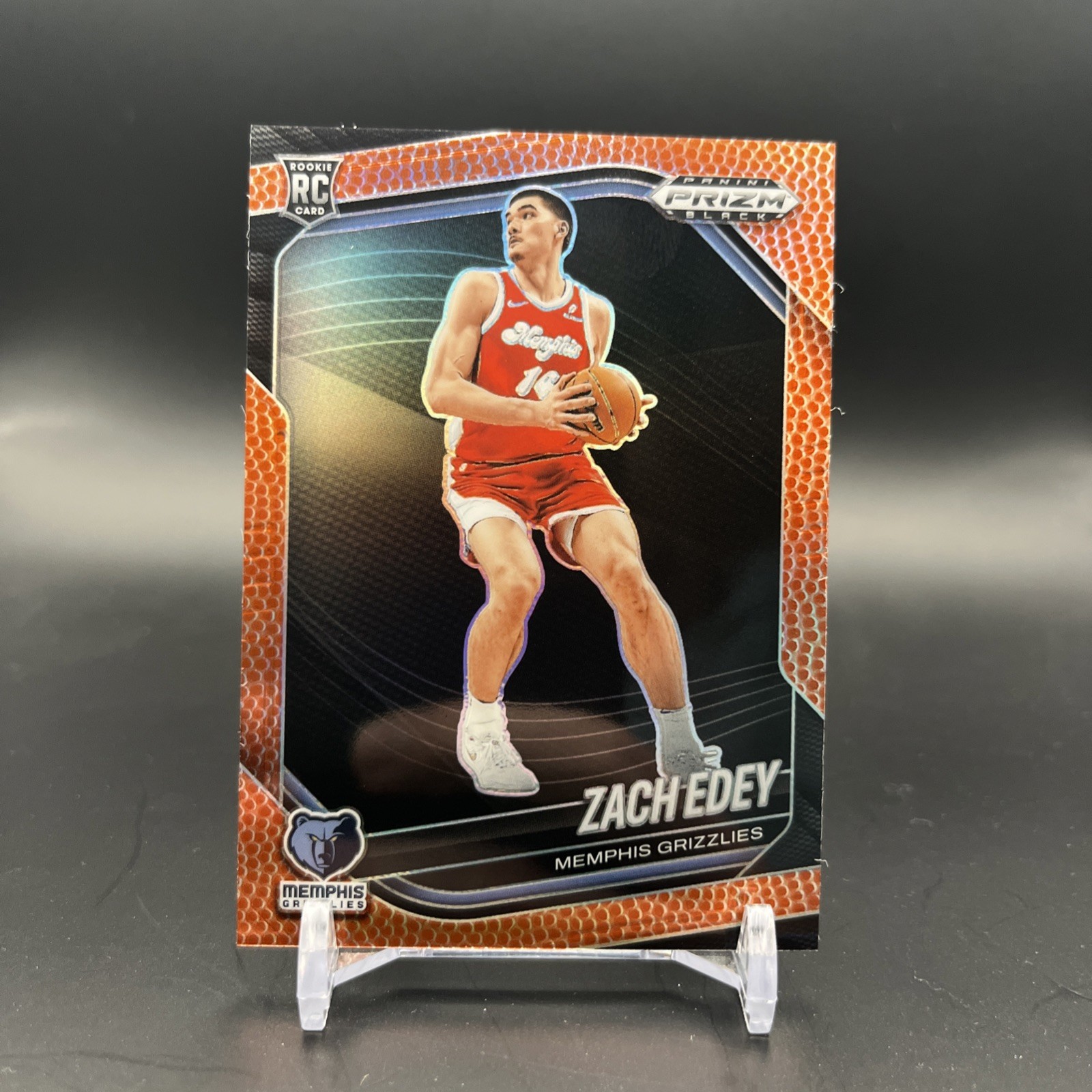 Zach Edey 2024-25 Panini Prizm Black Basketball Prizm 026/225 RC #64