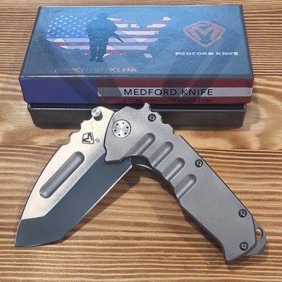 American Service Knife Pocketknife D2 Tanto Titanium Plain Clip