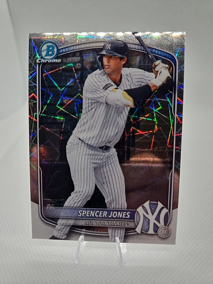 2025 Bowman Draft Chrome - Spencer Jones - Lazer Refractor - #BDC-9