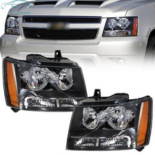 For Chevy Avalanchesuburbantahoe 2007-2014 Headlights Rightleft Side Halogen