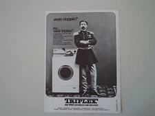advertising Pubblicità 1970 LAVATRICE TRIPLEX