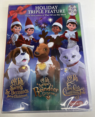 NEW SEALED Elf on the Shelf Elf Pets: Holiday Triple Feature (Blu-Ray DVD Combo)