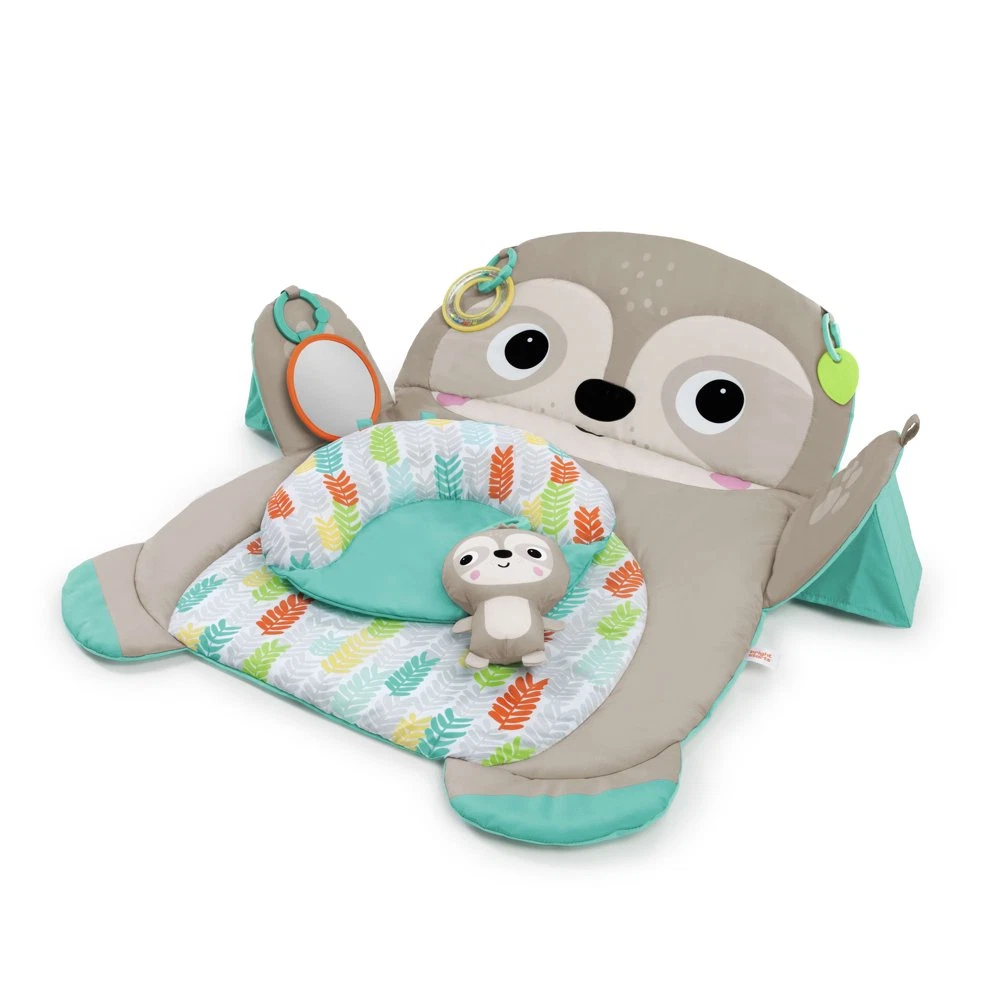 Bright Starts Tummy Time Prop & Play Baby Activity Mat for Infants, Sloth, Unise