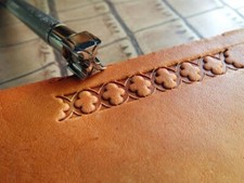 Stainless Steel leather craft Geometric Decorative pattern Stamp Tool 8mm 8mm