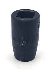 Snap-On 7/16" SAE 1/2" Drive 6-Pt Impact Socket, #P140 Black Oxide - Made in USA