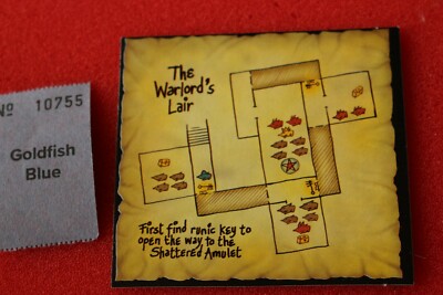Games Workshop Advanced Heroquest Hero Quest Map Tile The Warlords Lair Card GW
