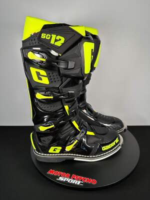 Gaerne SG-12 Boots - Black/Fluorescent Yellow | eBay