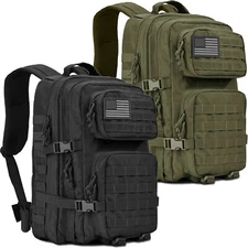 Military Tactical Backpack – Large Army Assault 3 Day Molle Bug Out Bag Rucksack