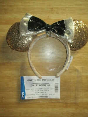 Mickey Mouse 90th gold/black ears headband Mr Mouse main image 2