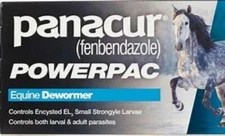 Panacur PowerPac Paste Wormer for Horses  5 x 57gm tube