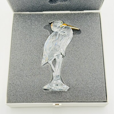 Swarovski Crystal Heron Figurine 07701439 NEW IN BOX Retired | eBay