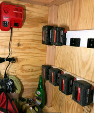 Milwaukee M18 Battery Wall Mount Holder, 6 PACK