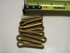 3/16" x 1" Brass Cotter Pin VINTAGE Made in USA Qty 10