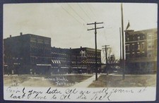 Fair Haven Vermont VT Business Block Street View Real Photo Postcard RPPC 1907