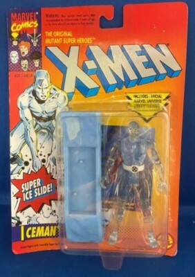 Marvel Comics X-Men Super Ice Slide ICEMAN 5'' action figure 1993 NEW