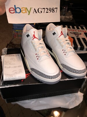 Nike Air Jordan Retro 3 White Cement Reimagined Men Size 11 Deadstock DN3707-100