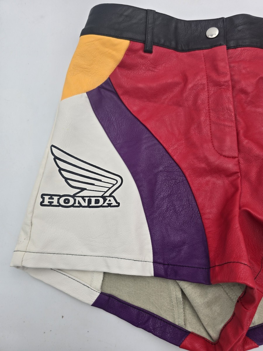 Forever 21 x Honda Racing Vegan Faux Leather Shorts Sz S NEW #I | eBay