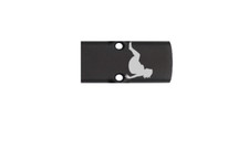 FAT LADY Engraved RMR Cover Plate for Glock Slides Made in USA Aluminum