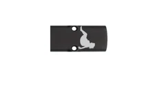 FAT LADY Engraved RMR Cover Plate for Glock Slides Made in USA Aluminum 