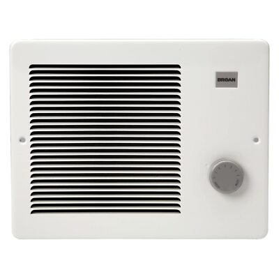 Broan NuTone 750 1500W White Enamel Wall Heater with Adjustable Thermostat