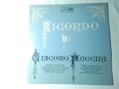 Lp Erinnerung an Giacomo Puccini MARIO DEL MONACO NEUWERTIG LIKE NEW!!!