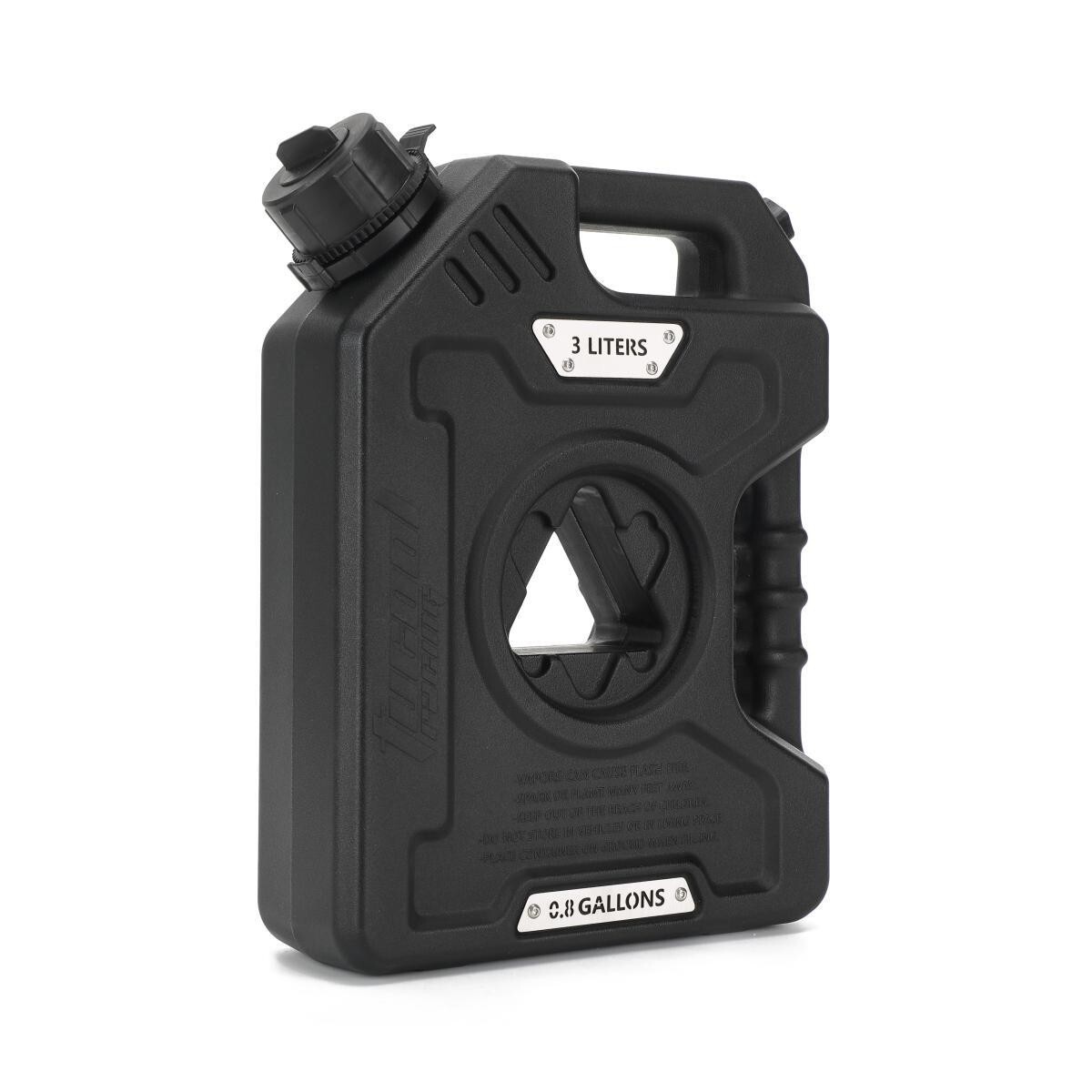 3L Black Fuel Tank Cans Tanks Atv Jerrycan Mount Motorcycle Gas