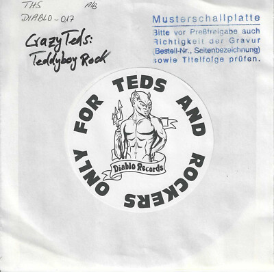 (EP - test pressing) Crazy Teds: Teddyboy Rock