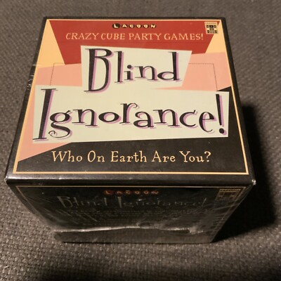Blind Ignorance Party Game: Crazy Cube Party Games by Lagoon - Sealed New - Rare