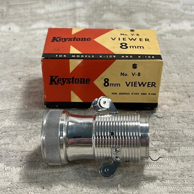 Vintage Keystone No. V-8 Viewer 8mm For Projector Models K-108 K-109. -- 7776