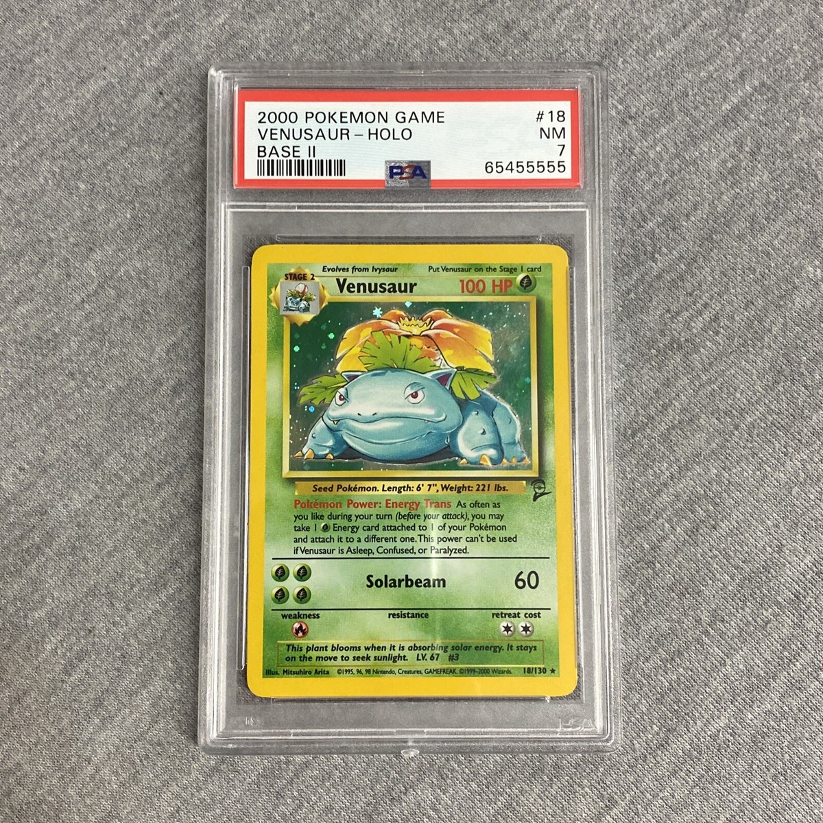 2000 Pokemon Game #18 Venusaur-Holo Base II PSA 7 NM 18/130 | eBay