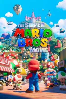 Super Mario Bros (2024) Movie Film POSTER Plakat 100x70 91,5x61 70x50cm  -40b