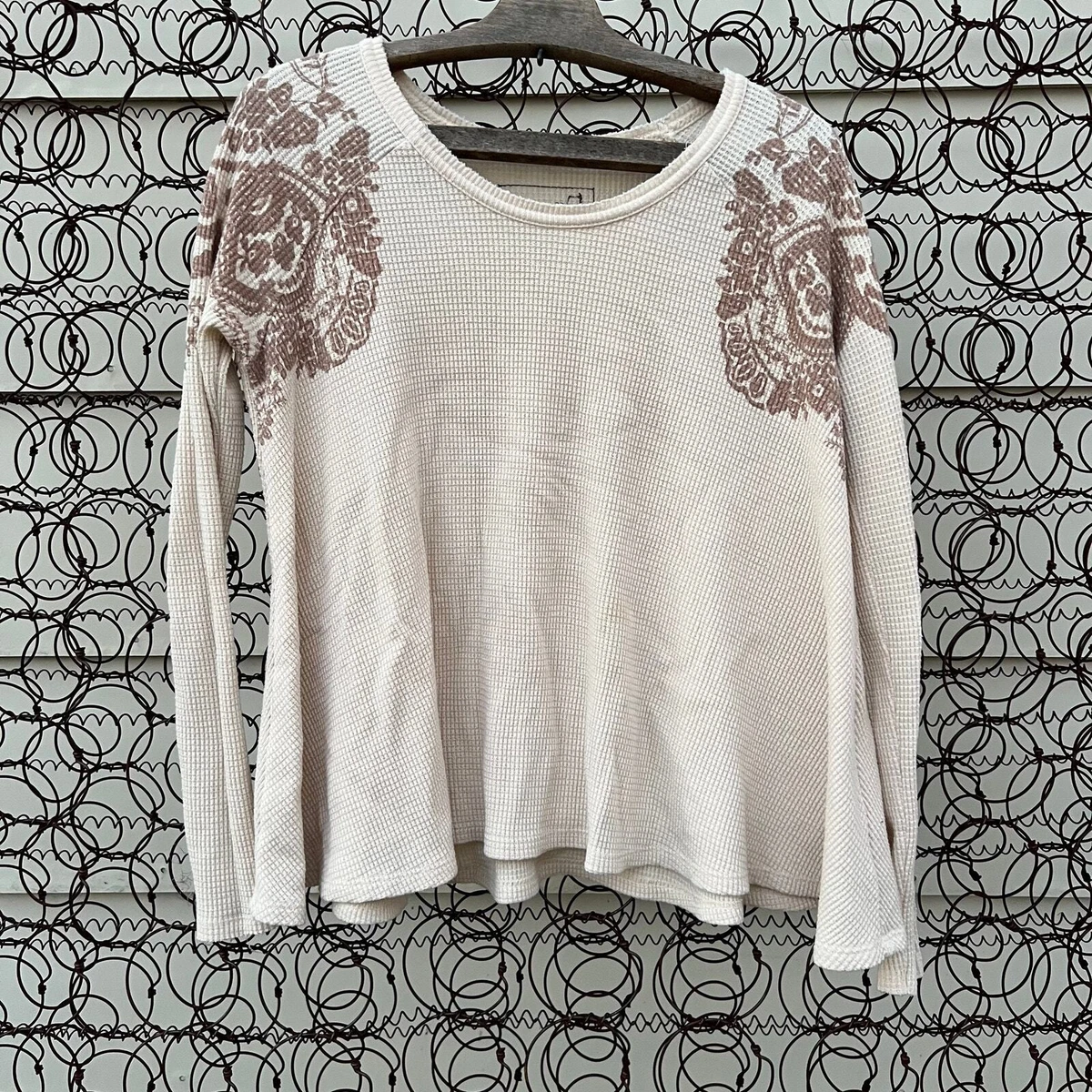 tan waffle shirt
