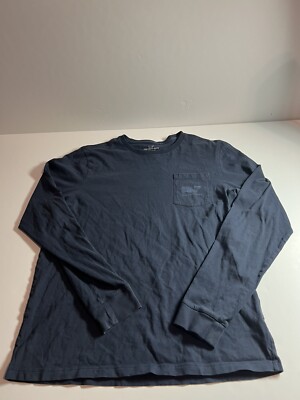 Vineyard Vines Graphic Whale American Flag Pocket Tee T Shirt Boys XL Navy Blue