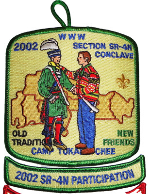 2002 SR-4N OA Conclave Patch w/ Participation Rocker - Alibamu Host Lodge