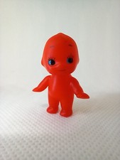 3.5 cm Mini praying Kewpie Dolls Red vinyl Rare Movable head