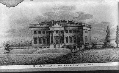 Photo:North Front of the President's house c1804