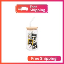 Silver Buffalo Sanrio Hello Kitty and Friends Badtz-Maru Polaroids Glass Jar Tum