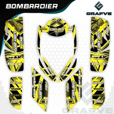 Canam Bombardier 650 DS650 kit Graphics Custom Decals Stickers Atv Quad Can-Am