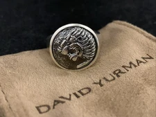 David Yurman .925 Sterling Silver Petrvs Lion Ring Size 9