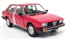 Mitica 1/18 Alfa Romeo Alfetta Berlina 2000L 1978 Rosso Red Diecast Model Car