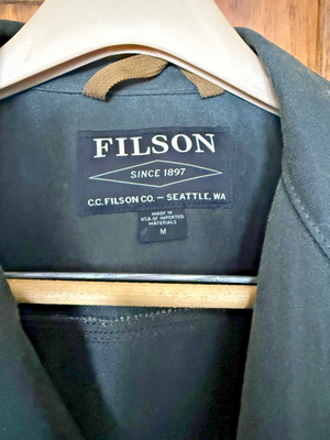 Filson Short Unlined Cruiser Jacket Spruce Green MADE IN USA Men's