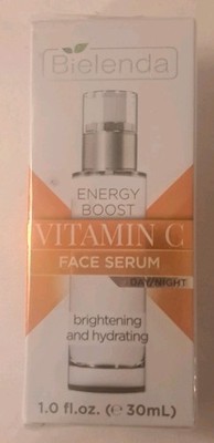 Bielenda Energy Boost Vitamin C Face Serum Day / Night 1oz 30ml Brightening NIB