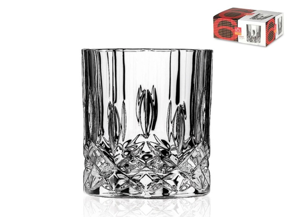 Rcr Pack Of 6 Glass Water Glasses Cl 30