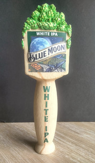 BLUE MOON White IPA Hops Tree Triple Sided Beer Tap Handle Pub Decor pre owned