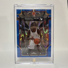 2025 Topps Chrome McDonald’s Caleb Wilson Prospect Paths Blue Raywave Refractor