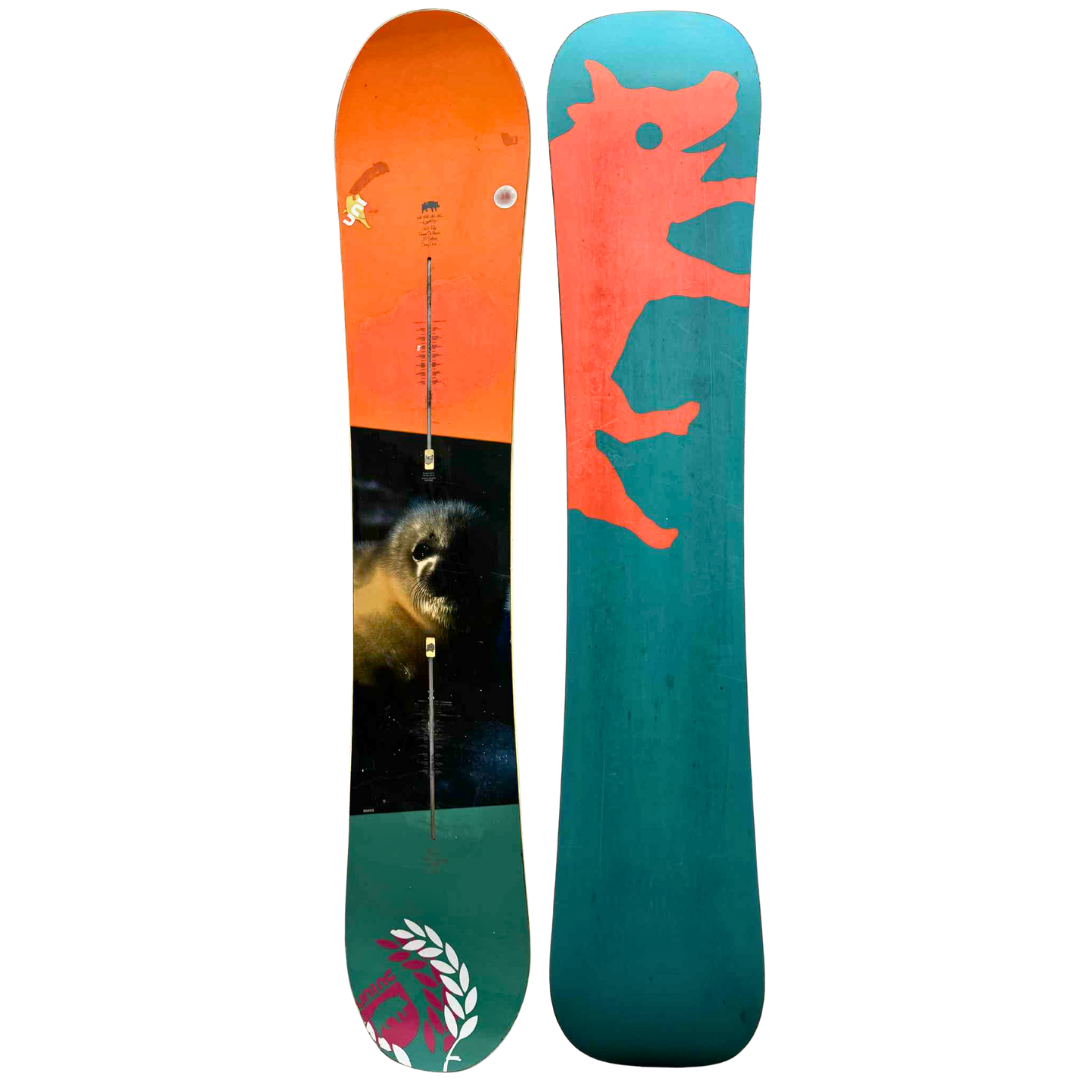 Burton UNINC UN..INC baby seal 154cm Snowboard Rare Classic