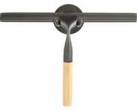 Duschkabinenabzieher Wenko Turbo-Lok Bambusa Schwarz/Bambus Matt 24834100