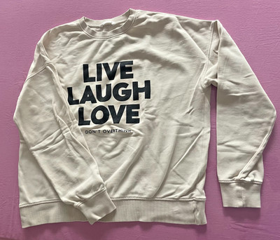Mädchen Sweater von Mango Teens Gr. M/170 Farbe Creme 100% Baumwolle