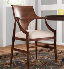 Mid Century Modern Walnut Danish Arm Chair (SET OF 3)